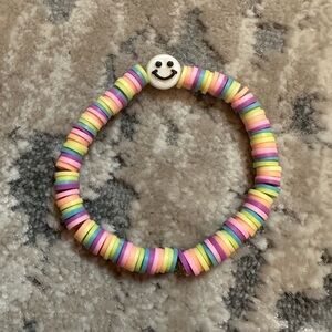 Rainbow smiley bracelet